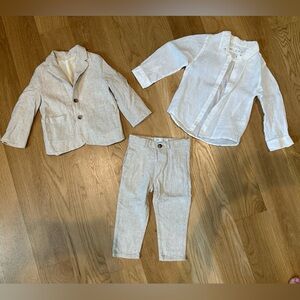 Zara 3T Linen Suit